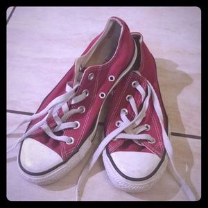 Burgundy converse