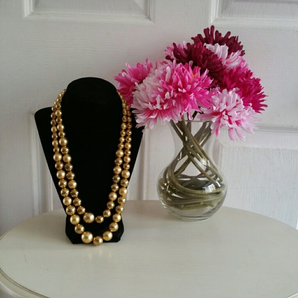 Vintage Gold Double Strand Beads