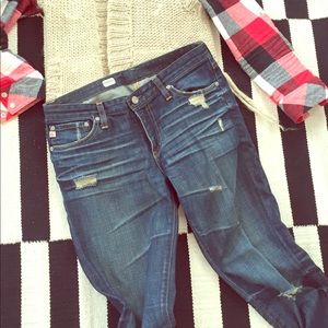 ag premier skinny jeans-style "7 years damaged"