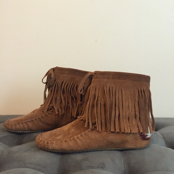ALDO moccasin fringe boots