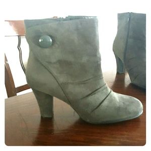 Grey ankle boots