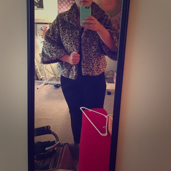 Faux fur coat