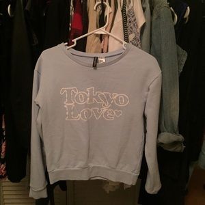 h&m // divided tokyo love sweater ♡