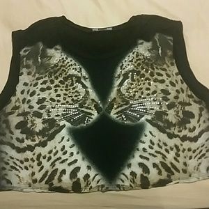Cropped animal top