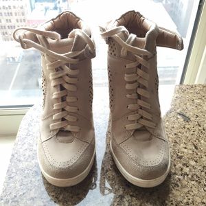 French Connection 'Marla' High Top Wedge Sneakers