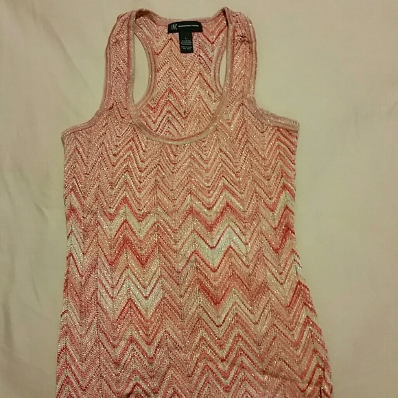 INC International Concepts Tops - Crochet Shimmer racer top