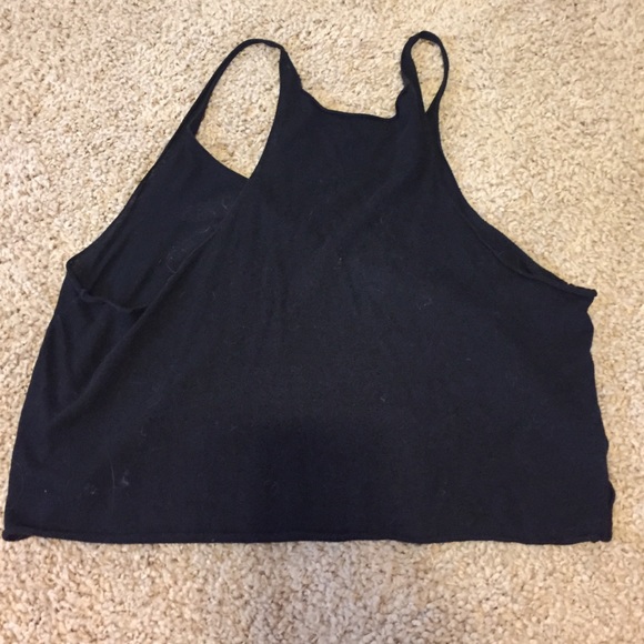brandy Melville black graphic crop top - Picture 3 of 3
