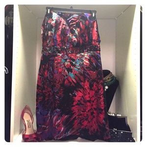 BCBG strapless dress!