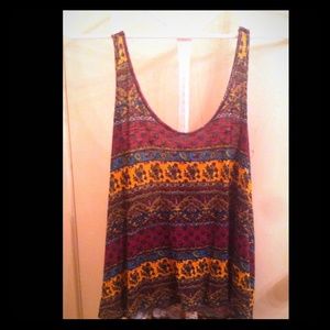 Aztec print tank top