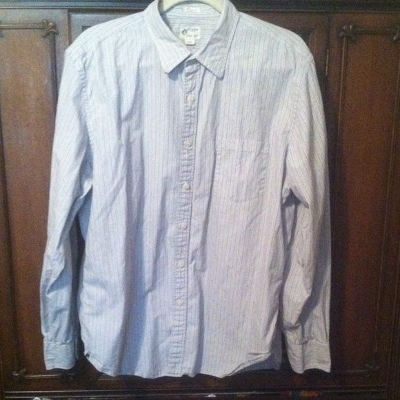 J. Crew men's striped Oxford shirt XL