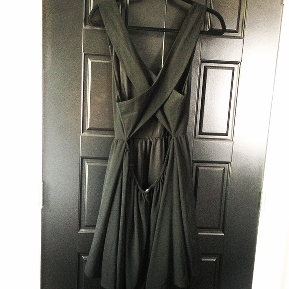 Love Riche open back chiffon dress