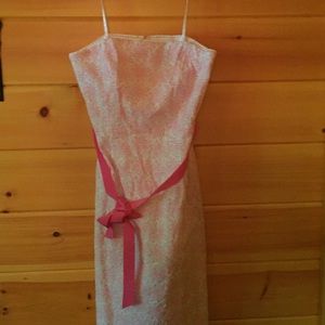 Lily Pulitzer pink and white flower dress