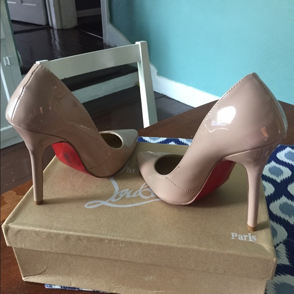 Louboutin pigalle nude patent leather (inspired)