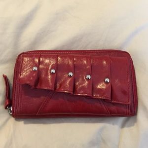 Kenneth Cole reaction RED leather wallet