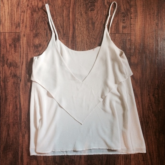 Light Grey Ruffle Tank - Picture 2 of 3