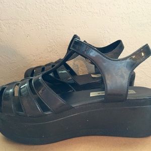 Steve Madden platform jelly sandals