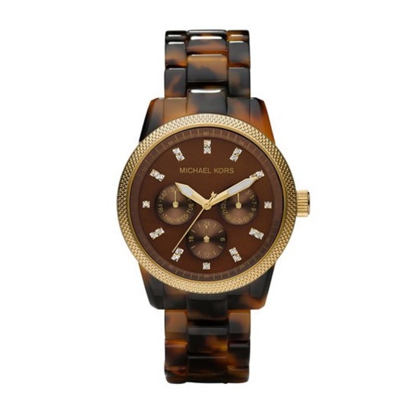 Michael Kors Tortoise Crystal Watch
