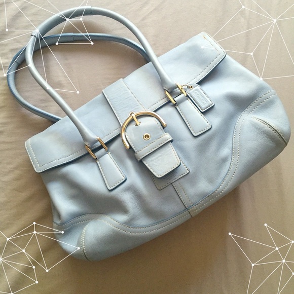 Light Blue Coach Purse