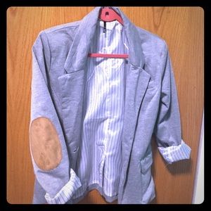 Blazer with elbow pads