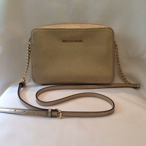 Michael Kors Metallic Leather Handbag