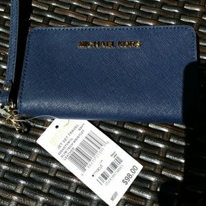 Michael Kors Wristlet Navy