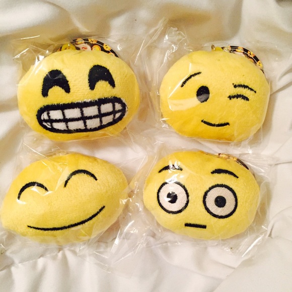 emoji plush keychains