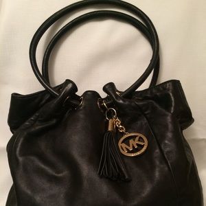 Michael Kors Black Leather Handbag