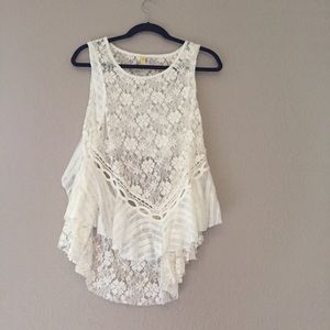 Free People lace tank top