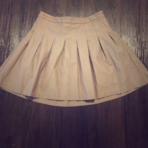 Leather ruffled skirt!