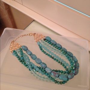 KS clutch and necklace