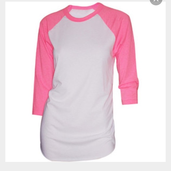 ❌❌SOLD❌❌Pink Baseball Tee⚾️