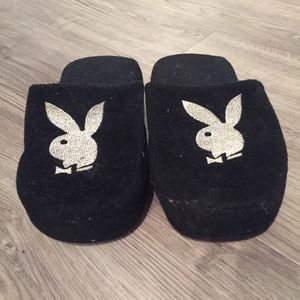 Lightly worn playboy slippers