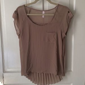Sheer nude top