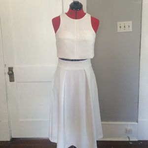 2 piece white dress. Purchase as adorable set!