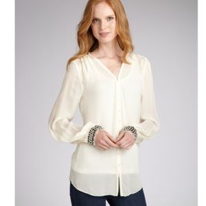 Elizabeth and James beaded silk chantal blouse