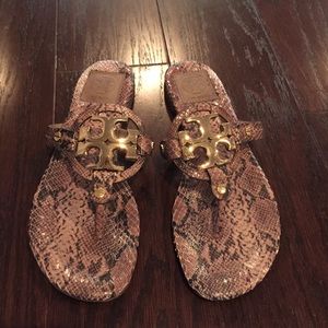 Tory Burch "miller" sandal -snake skin!