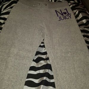 Juicy couture grey velour track suit, size 8 kids