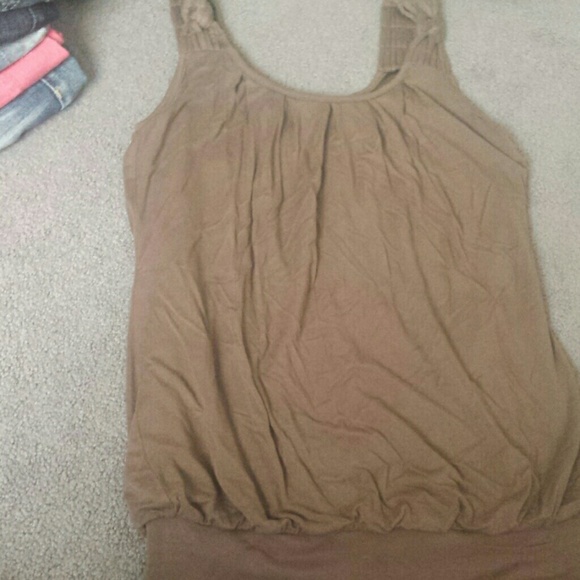 Soft brown tank top