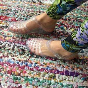 Clear jelly shoes