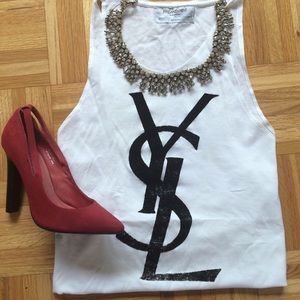 YSL tank top - ONE OF A KIND!! 🙌🏻