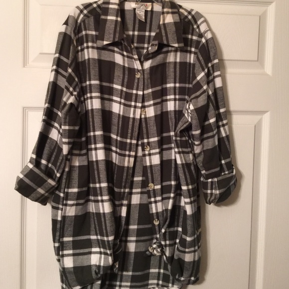 Mainstreet Blues Tops - Ladies flannel top sz M