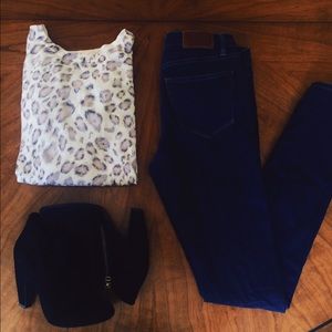 Rebecca Taylor Cheetah Print Sweater