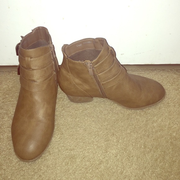 Brown ankle high boots!