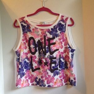 Olsenboye "one love" crop top size xl