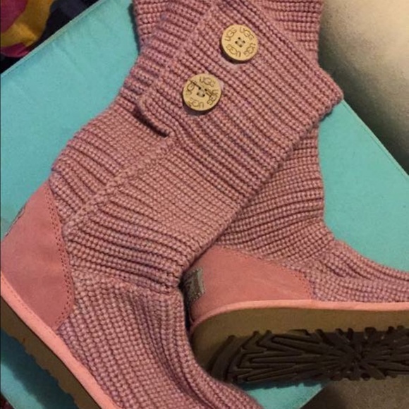 Pink Cardy Uggs size 5