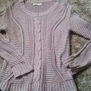 Tan cord sweater! So cute with skinny jeans!