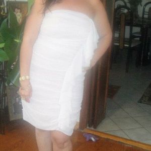 Express light pink dress