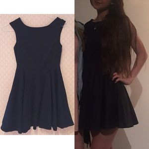 Tobi Navy Skater Dress