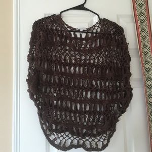 Delia's woven layer sweater