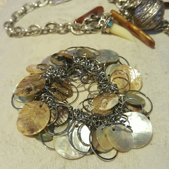 Stretch mother of pearl bracelet